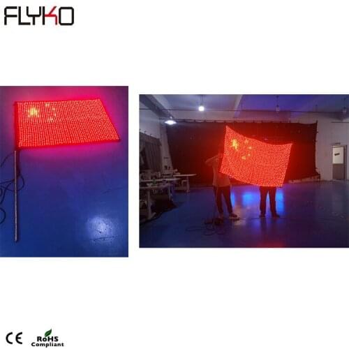 Hot sales 5mm RGB 3 in 1 Full Color LED Vision Flag Decoration up Flag