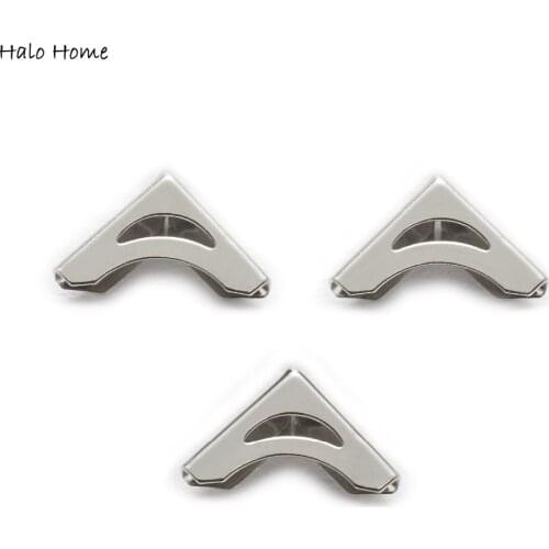 Small Code 100 Piece Silver Tone Hollow Book Scrapbooking Albums Folders Box Bags Metal Corner Protectors 15x11mm(4/8"x3/8")