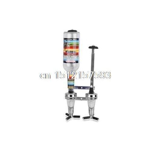 New 2 Bottles Inline Wall-mounted Wine Dispenser Beer Pourer Bar Butler