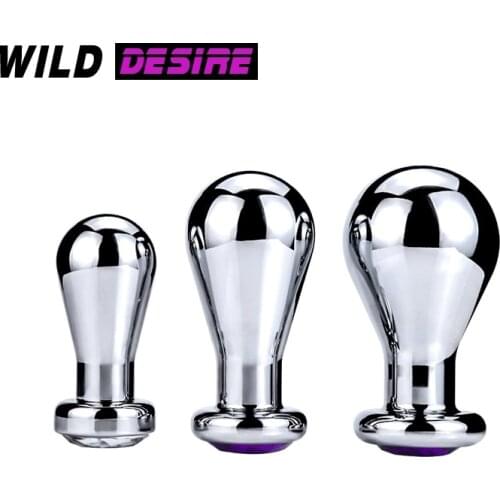 New Metal Stimulator Anal Beads Crystal Jewelry Butt Plug Couple Unisex Women Men Adult Game Strapon Anal Sex Toys Shop Intimate