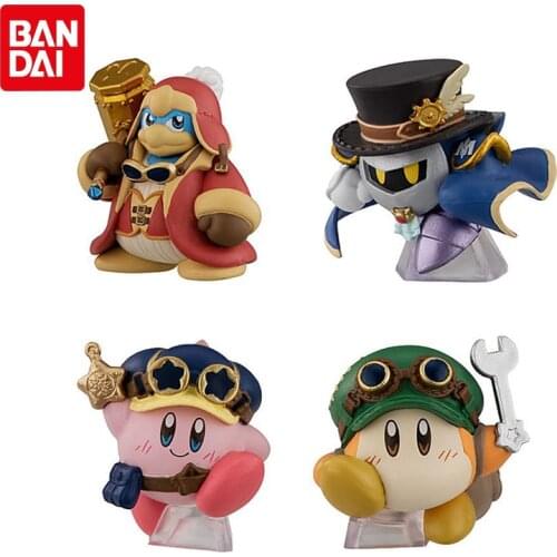 Bandai Genuine Gashapon Toys Anime Kirby Dedede Cute Mini Doll Series Action Figure Collection Kirby Model Kids Gifts