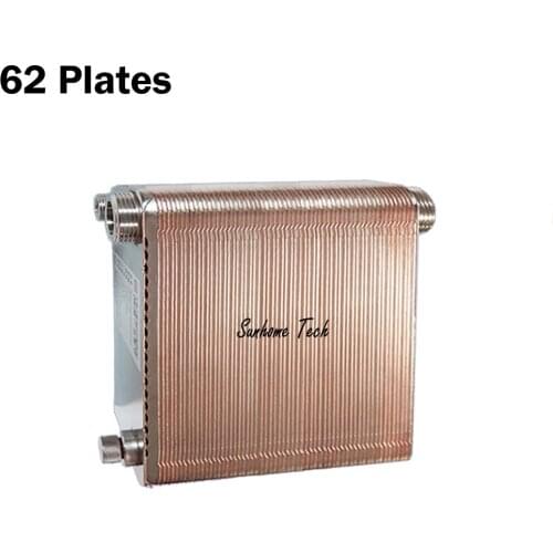 62 plates Brazed Plate Heat Exchanger SUS304 Stainless Steel,recirculating chiller