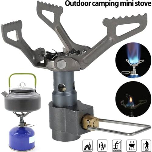 Outdoor Gas Stove Camping Gas Burner Folding Electronic Stove Hiking Portable Foldable Split Stoves for Outdoor Camping Hiking