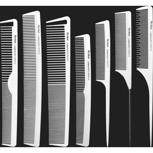 Professional Hairdressing Carbon Comb Anti Static Hair Comb Haircut Tools Hairdresser Cutting Comb Barber Styling Hair Comb Set