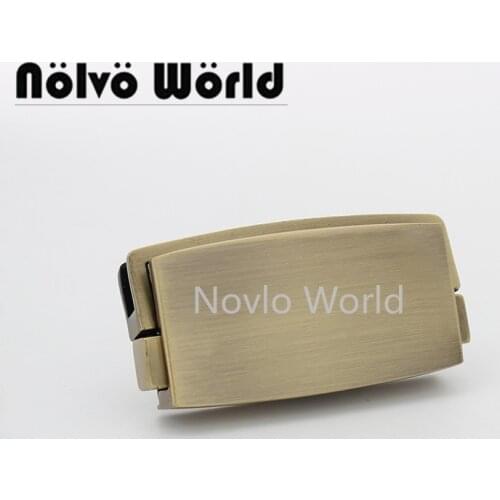 10-30sets 5 colors 54*27mm rectangle brush antique metal press lock for man briefcase chains purse accessories