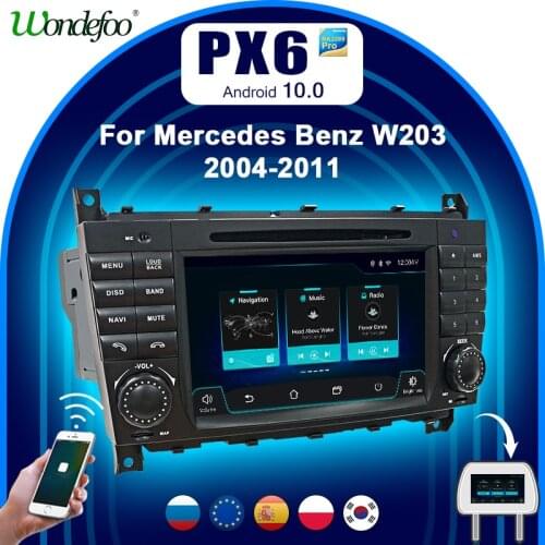 PX6 2 din Car radio android 10 screen For Mercedes Benz W203 W209 B200 W245 W463 Sprinter Viano Crafter LT3 Carplay Multimedia