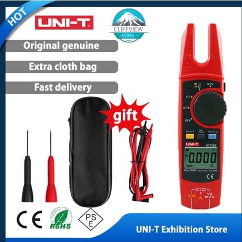 UNI-T UT256B Digital True RMS Fork Auto Multimeter 200A AC DC Current Clamp Meters NCV Tester Voltmeter Ohm Cap Auto Range More