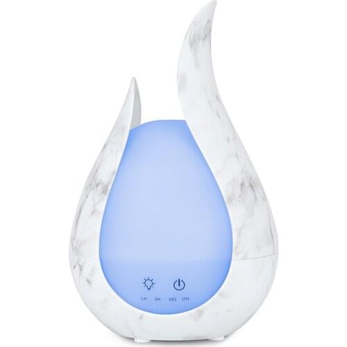 200ML LED Night Lamp Marbling Ultrasonic Air Humidifier Mini Aroma Essential Oil Diffuser Rooms Aromatherapy Diffuser