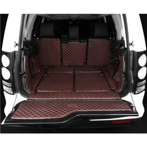 High quality mats! Full set car trunk mats for Land Rover Discovery 3 2009-2004 7 seats waterproof boot carpets cargo liner mats