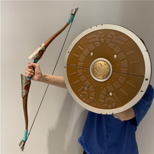 1:1 Game Cosplay Sun Bow Sun Shield Shield Link Weapon Crossbow Sword Master Shield Safety PU Material Kids Gift