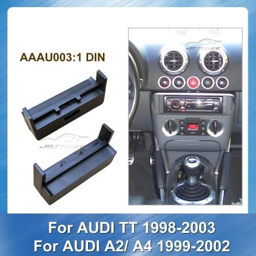 1 Din Car Radio Fascia Audio Frame For AUDI TT 1998-2003 AUDI A2 A4 1999-2002 Car Frame Panel Stereo Dash Audio Frame