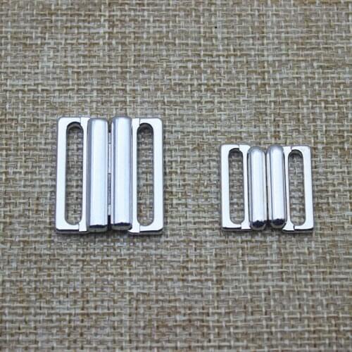 12 sets/lot Alloy Bra Clip Swimwear Clickers bikini front closure buckles Bra buckle