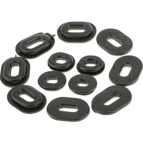 12pcs Rubber Grommets for Motorcycle Fairings for Honda CB CL XL 100 CG125 CB125S CB125T GS12 Rubber Side Panel Cover Grommet