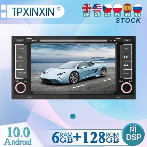 6+128GB For Volkswagen Touareg Android 10 Radio Player Car GPS Navigation Head Unit Car Radio with Screen WIFI DSP CARPLAY