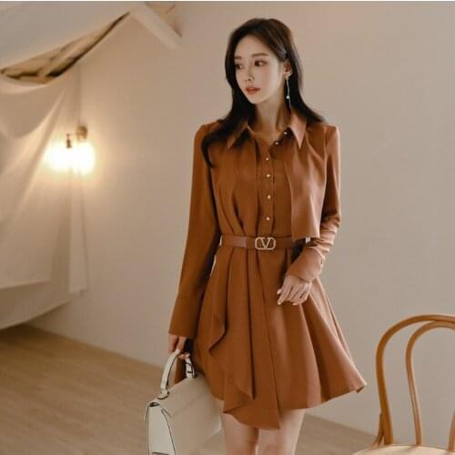 AOTHOVEN Fashionable Shirt Dresses