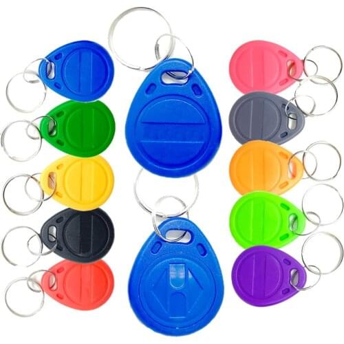 100pcs Used to Copy Clone RFID 125kHz Card EM4305 T5577 Rewritable Writable RFID Key Tag Ring Rewrite keyfobs Card Proximity