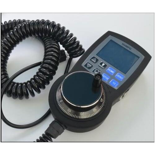 CNC Manual Pulse Generator MPG 6 Axis Coordinates Display Handwheel RJ45 Port