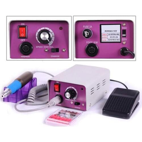 Nail Drill Machine 25000RPM With Powerful handle Accessory for Manicure Pedicure Kit Electric File with Cutter Nail Art Tool BS