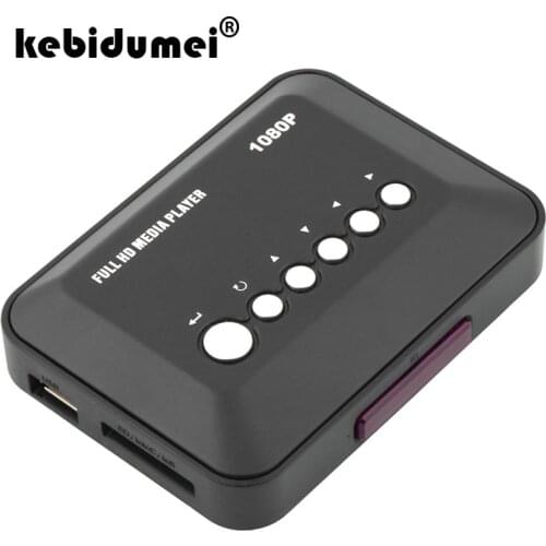 Hot Sale 1080P HD Media player SD MMC RMVB MP3 Multi TV Video USB HDMI-compatible Media Player Box Support USB Hard Disk drive