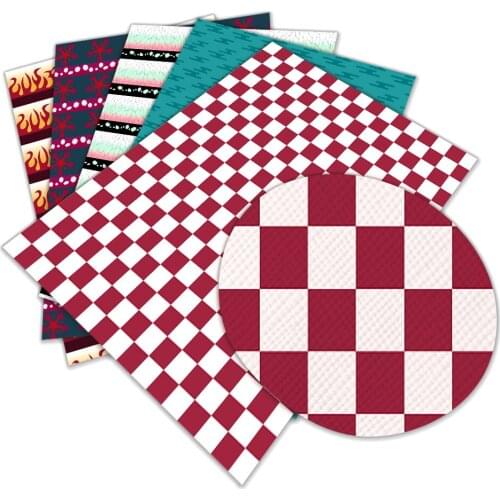 Cartoon Anime Characters Pattern Faux Synthetic Leather Sheet For Hair Bows Earring Accessory Home Decor DIY Crafts Vinyl