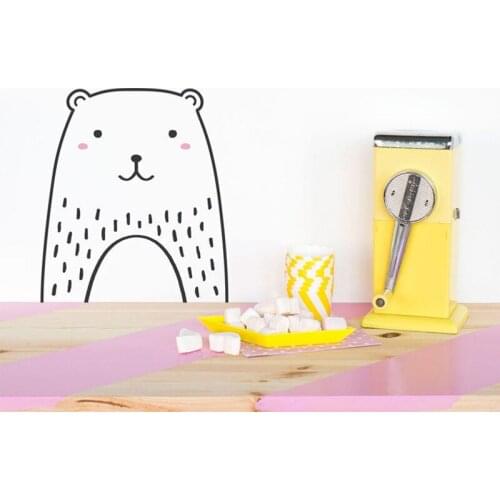 Cute Animal DIY Cartoon Wall Sticker For Kids Room Living Room Home Decor Art Poster Nordic Style Kids Decoration Wall Decal 1pc