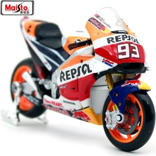 Maisto 1:18 2018 Moto GP Honda RC213V honda Team 26# 93# Motorcycle Model Diecast Moto Kids Toys Collection Gifts 31595