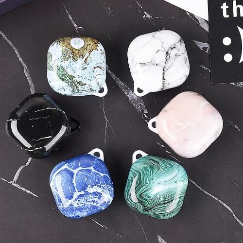 Marble Hard Earphone Case for Samsung Galaxy Buds Live Wireless Headset Shockproof Soft Protective Headphone Cover Shell