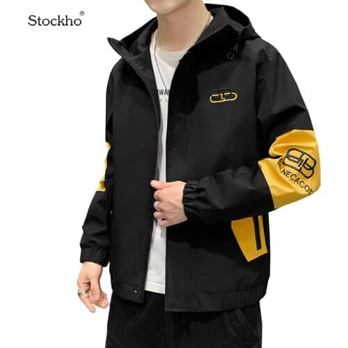 Mens Autumn and Winter New Jacket 2021 Fashion Casual Hooded Jacket High Quality Casual Windbreaker All-Match Mens Top 18-35Y