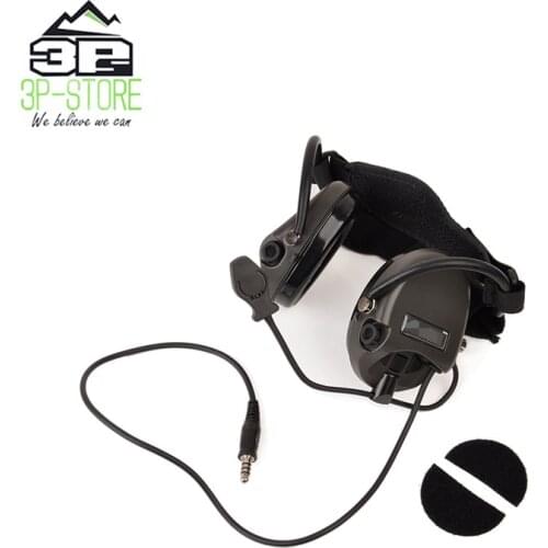 WADSN Softair Helmet Headset TCI Liberator II Neckband Sordin Thoradin Pickup Noise Canceling Airsoft Hunting Headphones WZ039