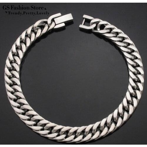Dolaime 2016 New Cool Men Bracelet Jewelry Link Chain Stainless Steel Bracelet Women Fashion Party Christmas Gift, GB710