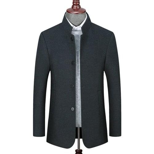 Plus 10XL 8XL 6XL New Winter woolen long peacoat men slim fit casual thick overcoat mens warm Windbreaker trench coat Jackets