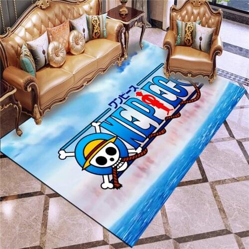 Popular Cartoon ONE PIECE Monkey D. Luffy Printing Cartoon Baby Anti Slip Climbing Mat Home Living Room Sofa Decorative Carpet