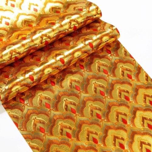 Luxury Gold foil wallpaper Buddha Hall reflective golden yellow pvc wallpaper living room KTV ceiling roof restaurant wall decor