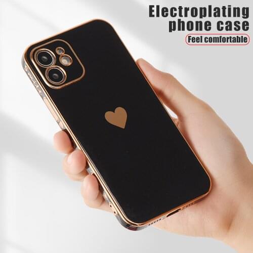 Luxury Case For iPhone 12Pro 12 11 Pro Max XR XS Max X 7 8 Plus 6 6S SE 2020 12 Mini Soft Plating Case Silicone Protection Cover