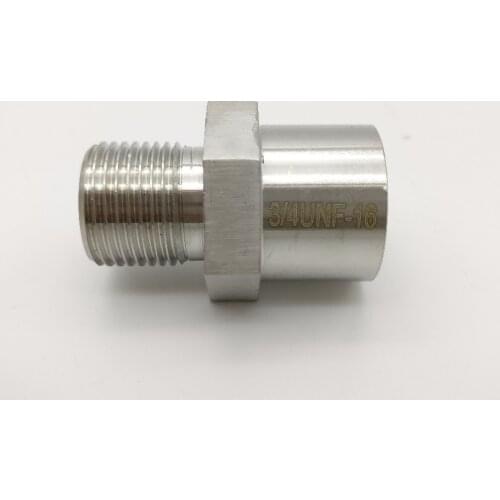 Oil filter sandwich Plate stainless steel connectors adaptor 3/4UNF-16