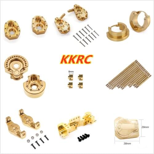 Brass Heavy Duty Counter Weight Set Portal Drive Axle Housing Bumper Mount for 1/10 RC Cwawler Traxxas TRX4 TRX6 Upgrade Parts