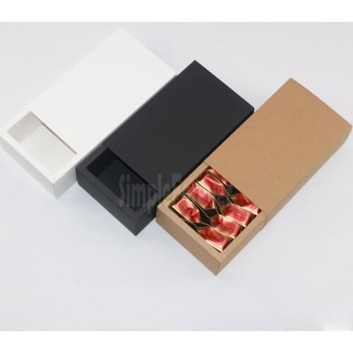 Eco Friendly Kraft Paper Cardboard Drawer Box Socks Underwear Gift Packaging Boxes Different Size
