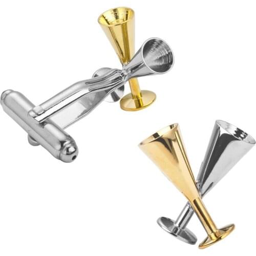 KC high quality new shirts, mens gold and silvery wedding wedding custom wine Cufflinks male shirt Cufflinks