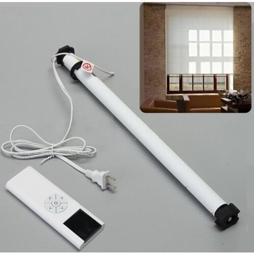 1Set AC 100-240V Electric Roller Shade Tubular Motor with Remote Control Home Decoration for Curtain Shade Roller Blinds