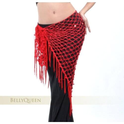 1 piece Hot Shining Belly Dance Sequins Triangle Hip Scarf Waist chain Sparkly Sequins Shawl Dancewear Costumes new