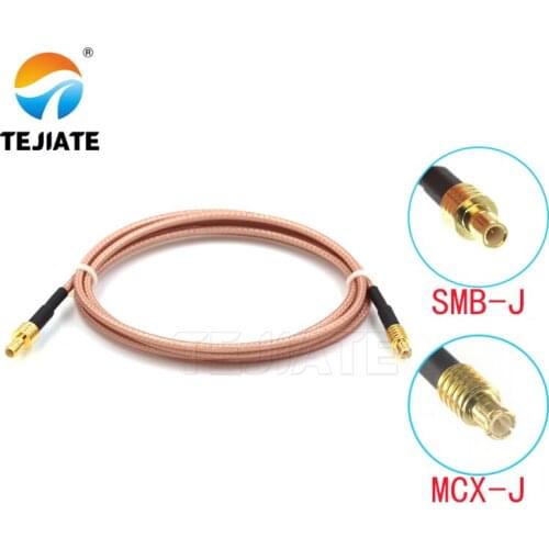 1PCS TEJIATE Adapter Cable SMB To MCX Type SMBJ Convert MCXJ 8-90CM 1M 1.5M 2M Length Connector RG316 Wire