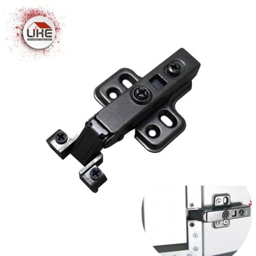 10pcs/lot Soft Closing Side Hinges for Narrow Glass Door Cabinet Door Stainless Steel Hardware Fixed or Clip on Glass Door Hinge
