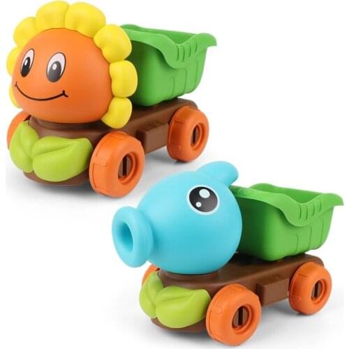 6PCS/Set Kids Summer Sandy Beach Toy Set Sunflower Water Spray Play Tool Children Outdoor Truck Set