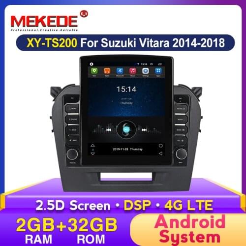 HD 1024*768 Android 2+32G Car Video Multimedia Player for Suzuki Vitara 2015 2016 2017 2018 2019 GPS Navigation 4G Car Stereo