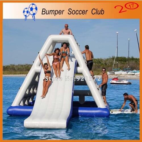 Free shipping&pump ! 4x3m Outdoor Commercial Inflatable Water Slide with Pool,Used Cheap Water Slide For Kids and Adult