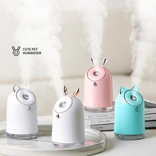 Wireless Cute Air Humidifier USB Ultrasonic Aroma Essential Oil Diffuser 800mAh Built-in battery Rechargeable Fogger Mist Maker