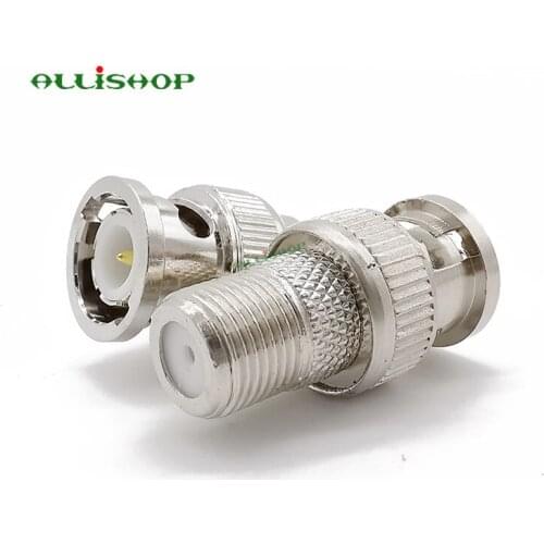 BNC male to F jack RF coaxial connectors, F Female to BNC Male RF connector adapters