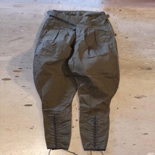 Balck Jodhpurs Pants Calves length Breeches Equestrian Army Officer Horse Riding Jodhpurs Baggy Pants Steampunk Retro pangts