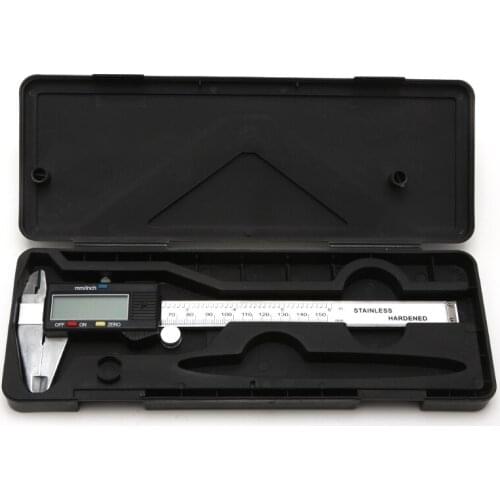 6" 150mm Digital Electronic Vernier Caliper Micrometer Gauge Widescreen Carbon Steel