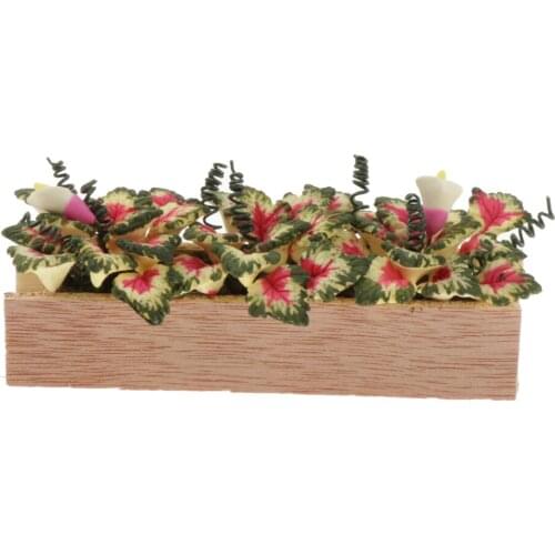 Dollhouse Flower, 1/12 Plant Miniature Carnation Flower Arrangement Model